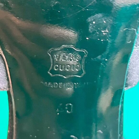 Pierre Hardy Black Satin Neon Trim Peep-Toe Heels Euro 40 - Picture 4 of 5